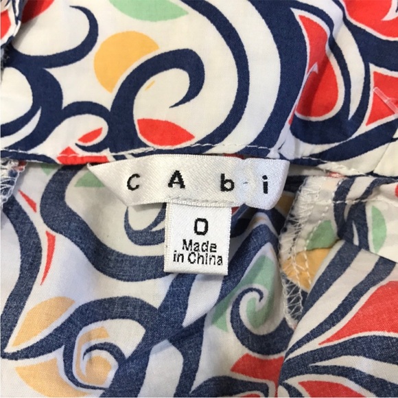 CAbi Keepsake Scroll Print Bustier Top Style #823 - Picture 6 of 8